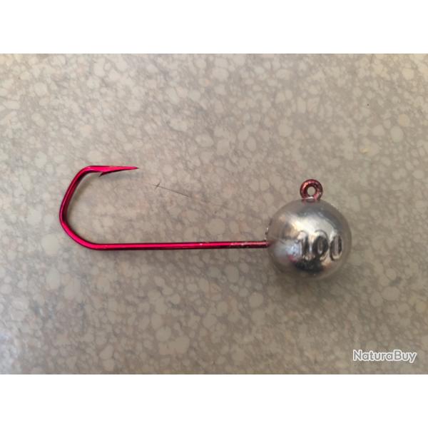 Lot de 4 t�tes plomb�es 100g 10/0