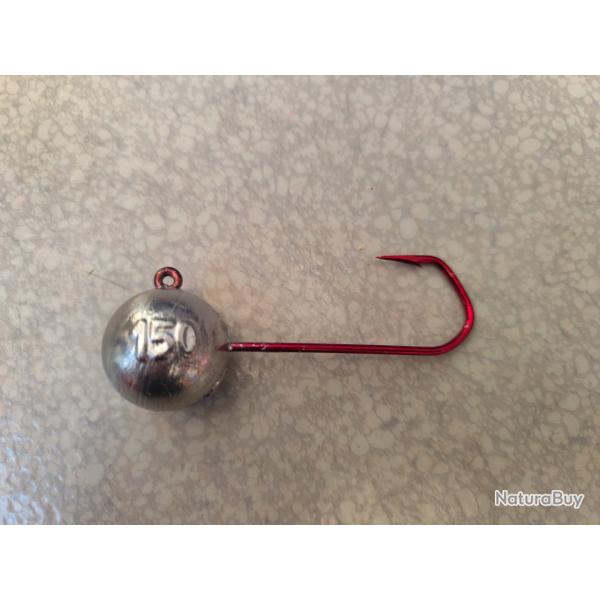 Lot de 4 t�tes plomb�es 150g 10/0