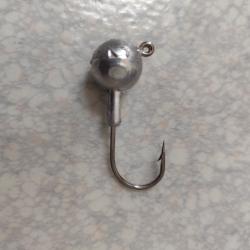 Lot de 10 t&ecirc;tes plomb&eacute;es 20g 3/0