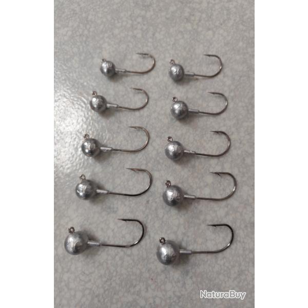 Lot de 10 t�tes plomb�es 20g 25g 30g 35g 40g2 de chaque