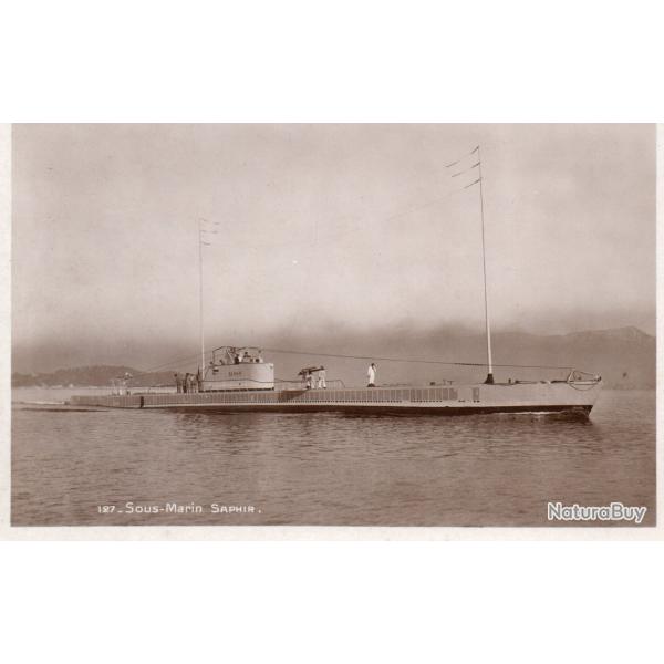 CPA - MARINE DE GUERRE - Sous-Marin " SAPHIR " -N�6054