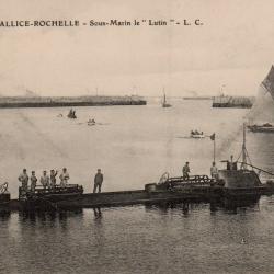 CPA - MARINE DE GUERRE - La Palice Rochelle - Sous Marin " Le Lutin " -N&deg;6052