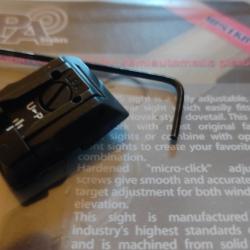 Hausse LPA R&eacute;glable Professionnelle pour  pistolet CROSMAN 2240, 2250, 1377, 1322... sur CULASSE ACI