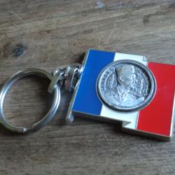 porte cl&eacute;  m&eacute;tal  charle de gaulle