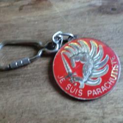 porte cl&eacute;  m&eacute;tal  parachutiste