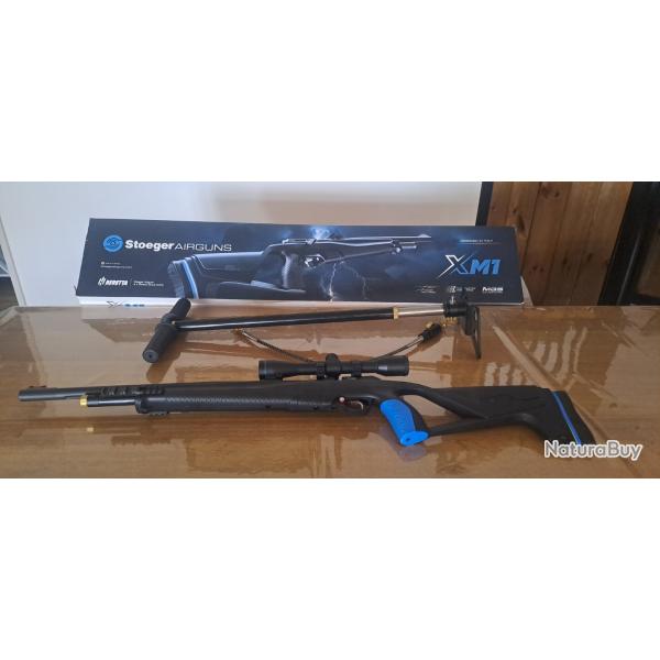 Carabine air comprim� Stoeger XM1, calibre 5.5  lunette, + pompe