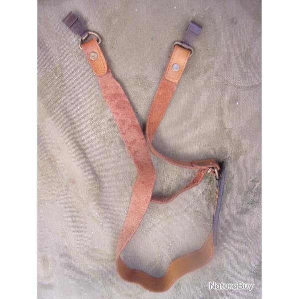 bretelle de fusil de chasse en cuir