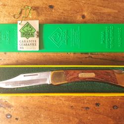 1981 Vintage PUMA GAME WARDEN Knife Jacaranda Handles Mint In GY Box