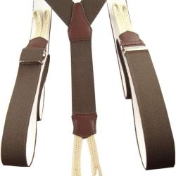 Bretelles r&eacute;glables &agrave; boutons de culotte, marron 02