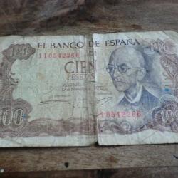 billet  espagne cien pesetas 1970 1.I 0542266