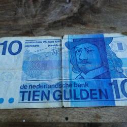 billet pays bas 10 gulden 1968