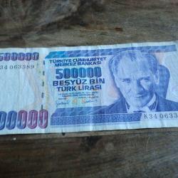 billet turquie 500.000  lira K 34063389  1970