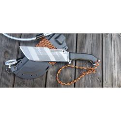 Couteau ARES Work Tuff Gear Ares Gen 2, Tiger Stripes, Black Gator 7 mm badass