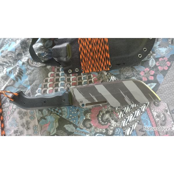 Couteau ARES Work Tuff Gear Ares Gen 2, Tiger Stripes, Black Gator 7 mm badass