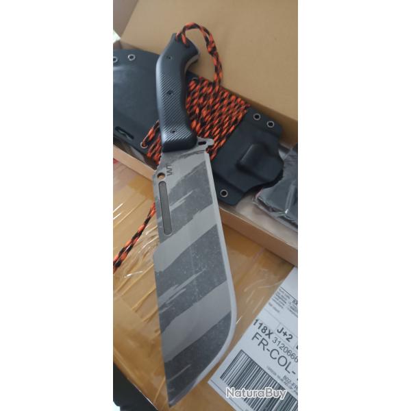 Couteau ARES Work Tuff Gear Ares Gen 2, Tiger Stripes, Black Gator 7 mm badass