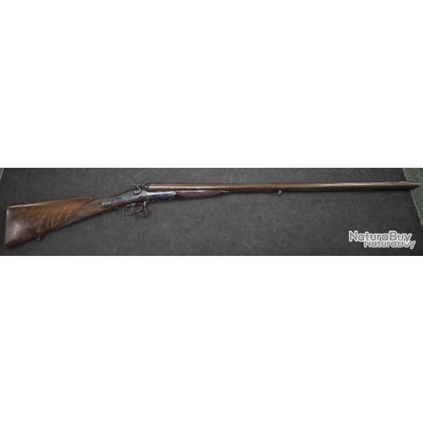 Beau fusil a chiens ext - cal 12 percussion centrale