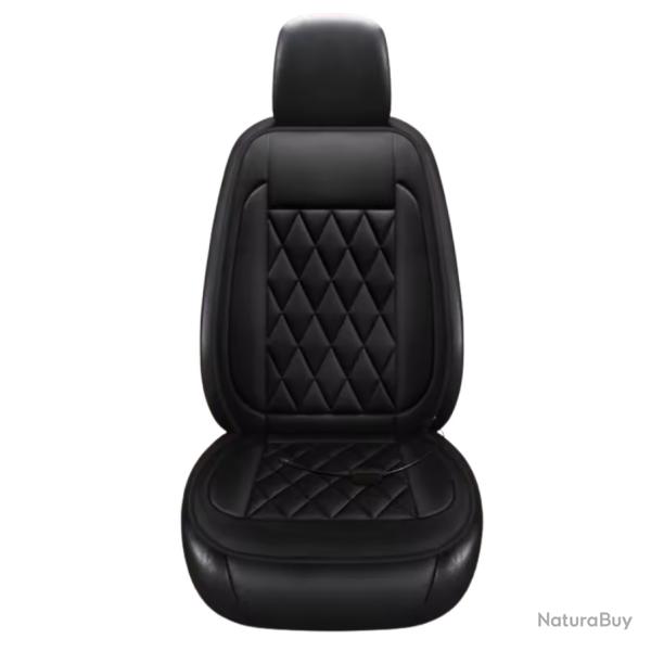 Housse Coussin de Si�ge Chauffant Voiture 12V Chauffage R�glable Universel Hiver Noir