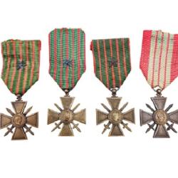 LOT MEDAILLES FRANCAISE CROIX DE GUERRE