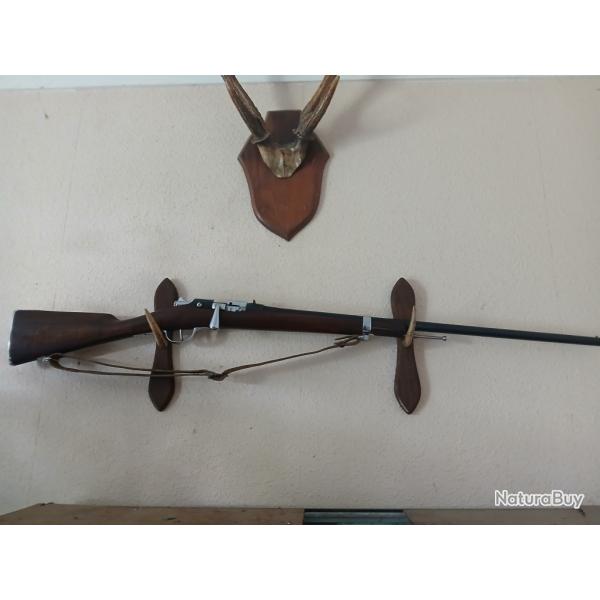*FUSIL GRAS 1874,Mod.Cavalerie:(LEVIER COUDE),Modifi� CHASSE en Cal.24 X 65;Tr�s bon �tat de stock!