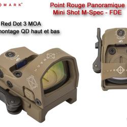 Point Rouge Sightmark Mini Shot M-Spec LQD - 3 MOA - Couleur sable