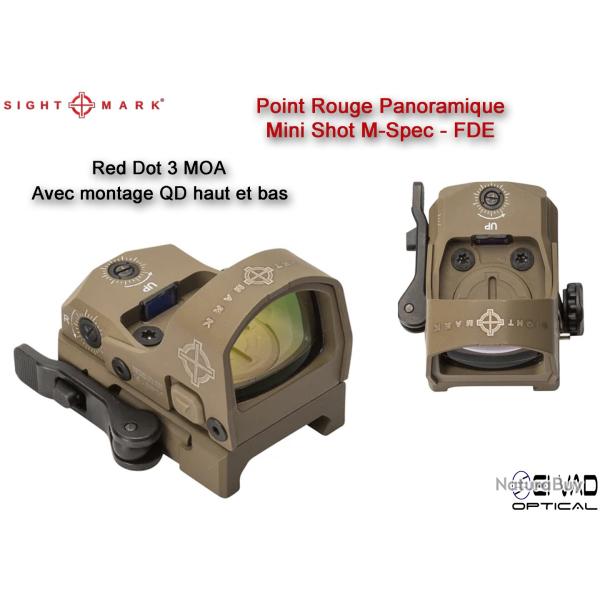 Point Rouge Sightmark Mini Shot M-Spec LQD - 3 MOA - Couleur sable