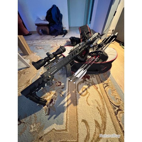 Arbal�te Killer Instinct Fatal X 195 lbs 405 FPS - Avec bandoir � manivelle et housse