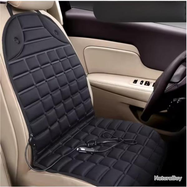 Housse Coussin de si�ge chauffant �lectrique 12V Confort hivernal voiture Noir