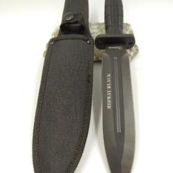 Couteau tactique Midway BLACK Lame 18 cm 3228707n65b