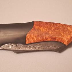 Couteau artisanal Forge d'AGAB (Gabriel Berthelemy), pi&egrave;ce unique et rare