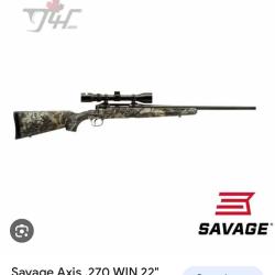 Carabine Savage axis camo 270 win