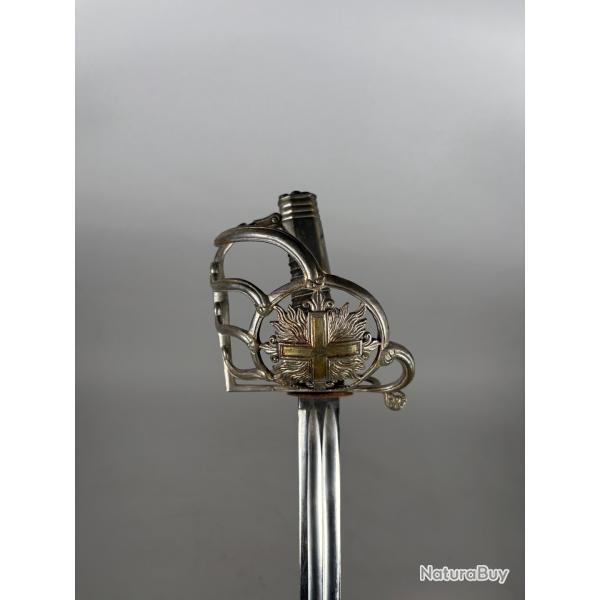 Sabre de la 2e compagnie de Mousquetaire " noir " de la Maison du Roi, mod�le 1814 Louis XVIII