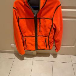POLAIRE CHASSE REVERSIBLE VERT/ORANGE FLUO 500