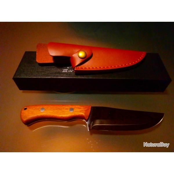 couteau chasse fixe purple dragon