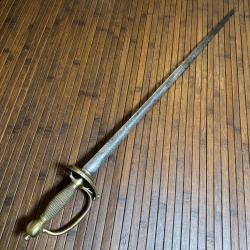 &Eacute;P&Eacute;E PAS D'&Acirc;NE D'UNIFORME D'OFFICIER SUP&Eacute;RIEUR LAME GRAV&Eacute;E XVlll &Eacute;ME Si&egrave;cle