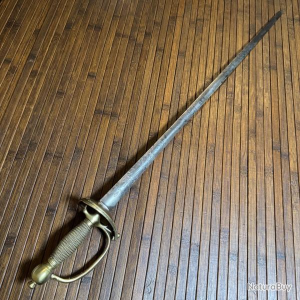 �P�E PAS D'�NE D'UNIFORME D'OFFICIER SUP�RIEUR LAME GRAV�E XVlll �ME Si�cle