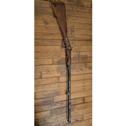 Fusil &agrave; percussion 19e si&egrave;cle calibre 20 poudre noire.