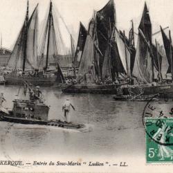 CPA - DUNKERQUE- Entr&eacute;e du Sous-Marin " Ludion "  N&deg;6071