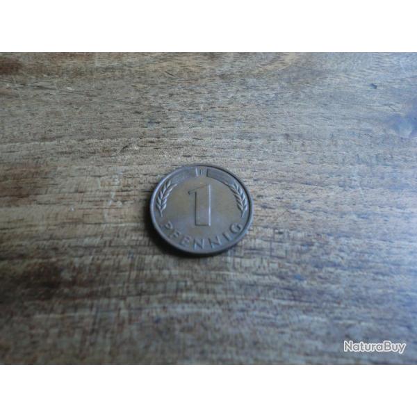 monnaie 1 pfenning 1949