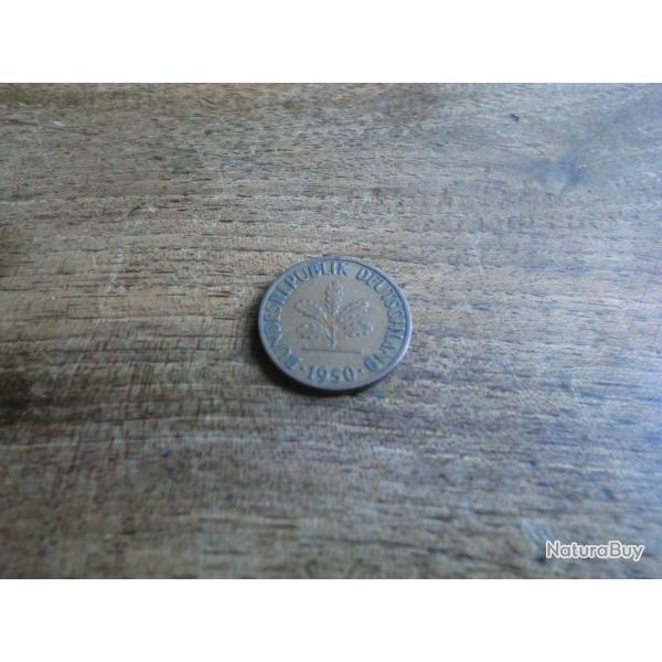 monnaie 1 pfenning 1950