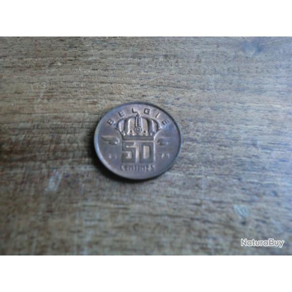 monnaie belgique 50 centimes  pfenning 1979
