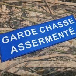 Flap GARDE CHASSE ASSERMENTE 25x8cm