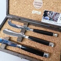 Coffret 3 pi&egrave;ces &eacute;b&egrave;ne orf&egrave;vrerie
