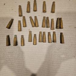 Lot 25 Douilles 8mm Lebel - 1 � sans prix de r&eacute;serve.