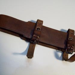 militaria ww1 &eacute;tui cuir pour grande pince peugeot fr&egrave;res coupe barbel&eacute; 14/18