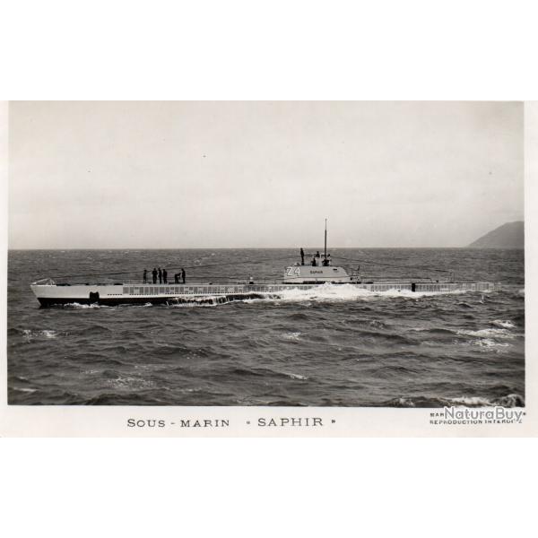 CPA -  MARINE DE GUERRE-SOUS-MARIN  " SAPHIR "  N�6077