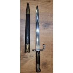 Baionnette Br&eacute;sil type mauser 1907 Lame solingen superbe &eacute;tat.