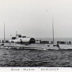 CPA -  MARINE DE GUERRE-SOUS-MARIN  " SURCOUF "  N&deg;6081