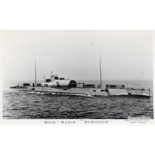 CPA -  MARINE DE GUERRE-SOUS-MARIN  " SURCOUF "  N�6081