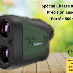T&eacute;l&eacute;m&egrave;tre Laser 800M MiLESEEY - Sp&eacute;cial Chasse & Tir &agrave; l'Arc - Mode Arc/Pente - Pr&eacute;cision 0,5m