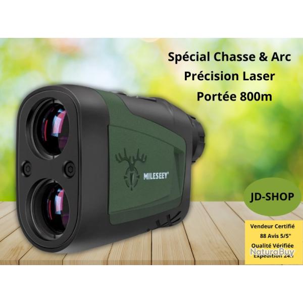 T�l�m�tre Laser 800M MiLESEEY - Sp�cial Chasse & Tir � l'Arc - Mode Arc/Pente - Pr�cision 0,5m